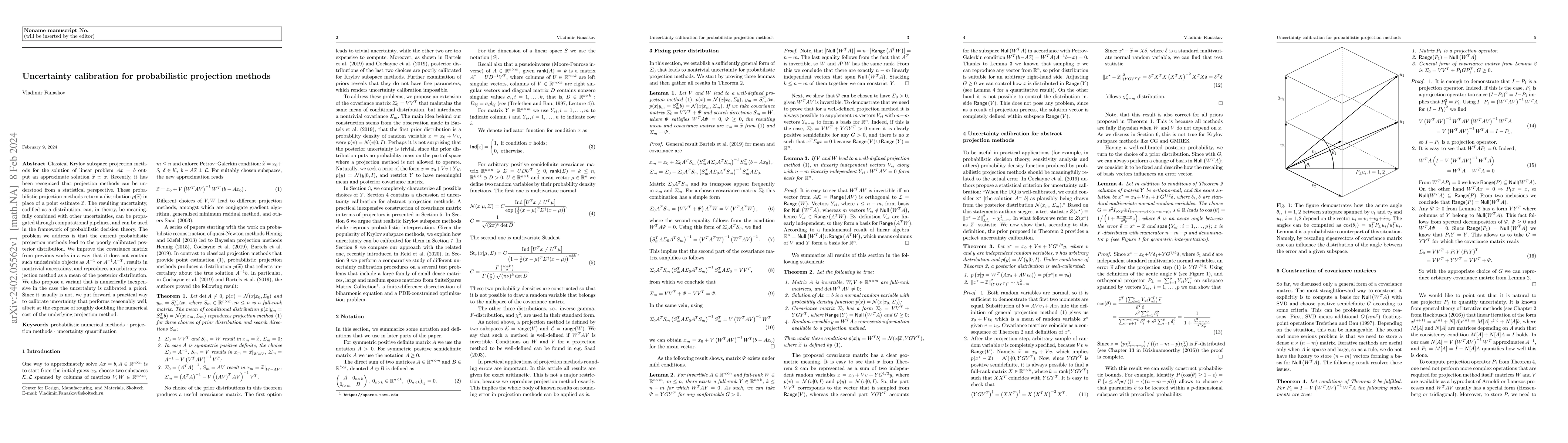 Thumbnail for Uncertainty calibration for probabilistic projection methods