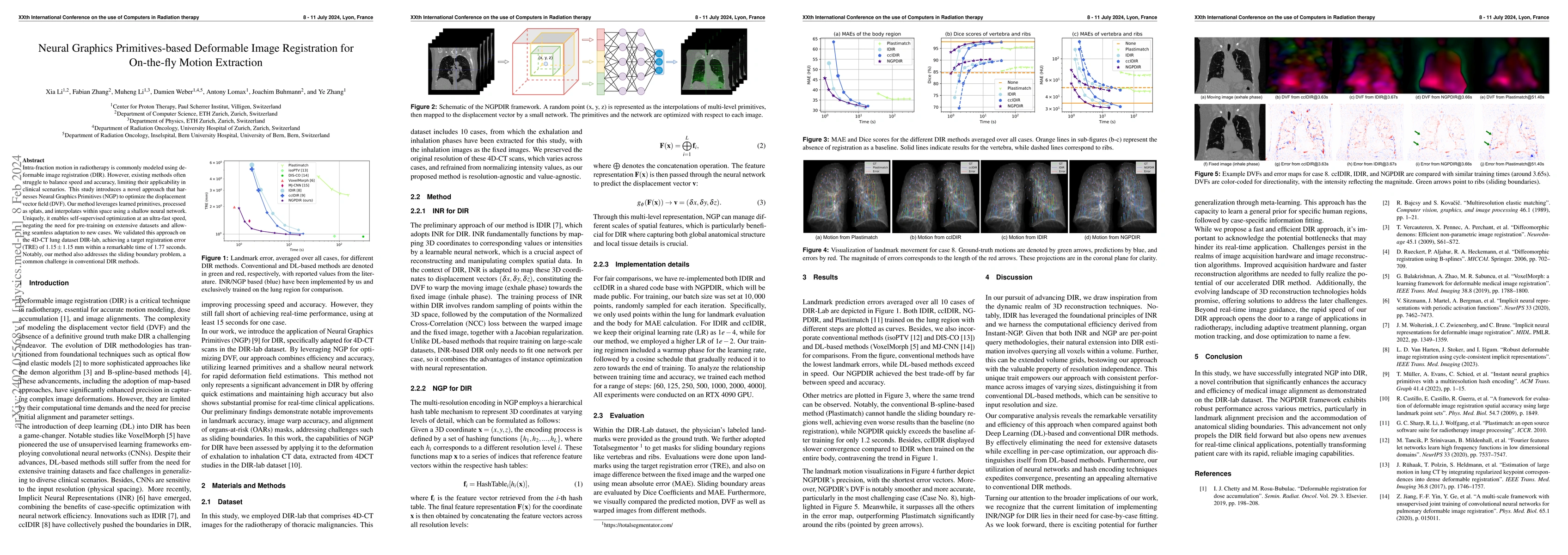 Thumbnail for Neural Graphics Primitives-based Deformable Image Registration for
  On-the-fly Motion Extraction