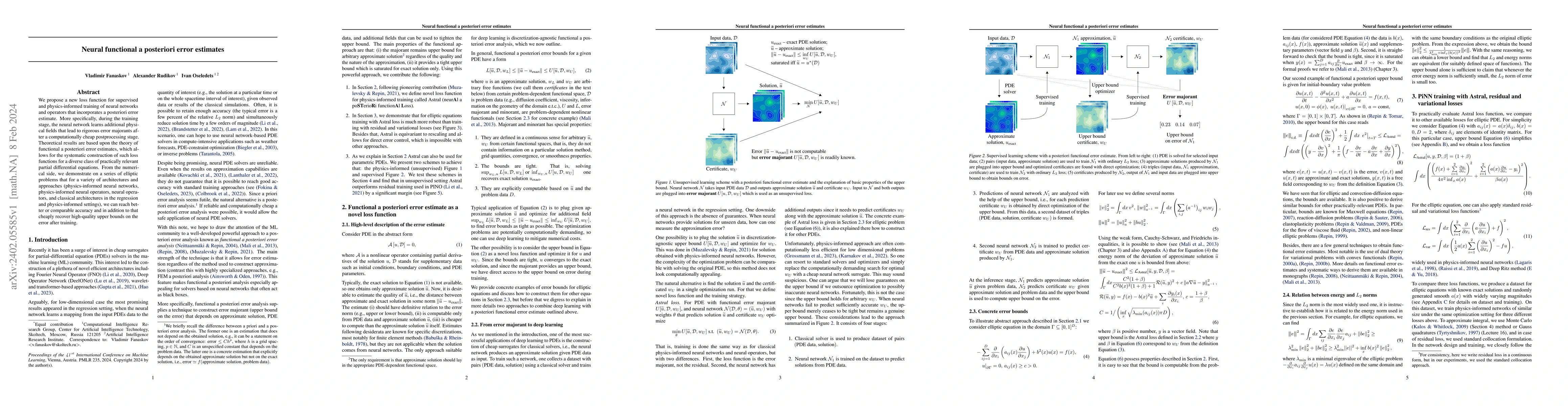 Thumbnail for Neural functional a posteriori error estimates