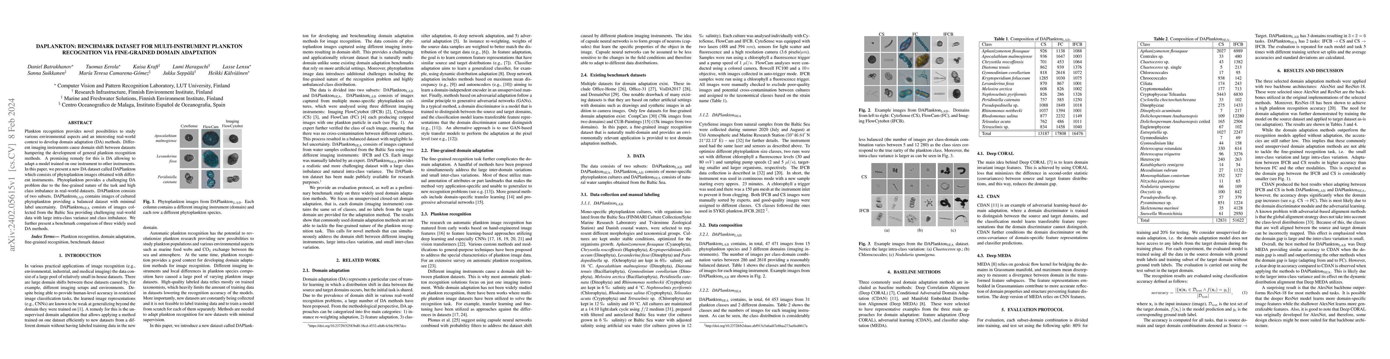 Thumbnail for DAPlankton: Benchmark Dataset for Multi-instrument Plankton Recognition
  via Fine-grained Domain Adaptation