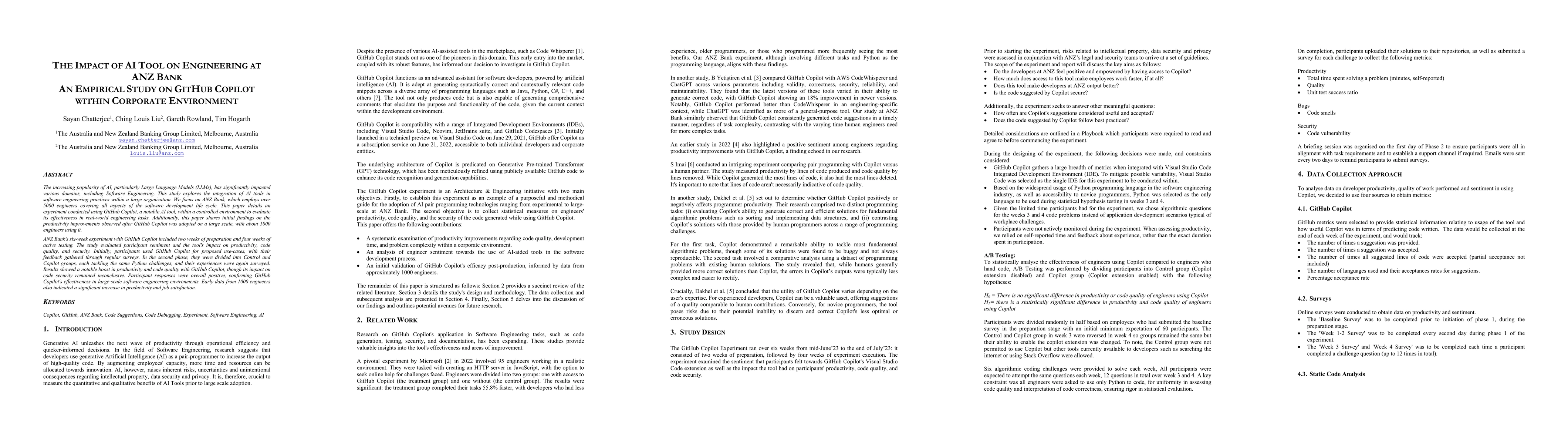 Thumbnail for The Impact of AI Tool on Engineering at ANZ Bank An Empirical Study on
  GitHub Copilot within Corporate Environment