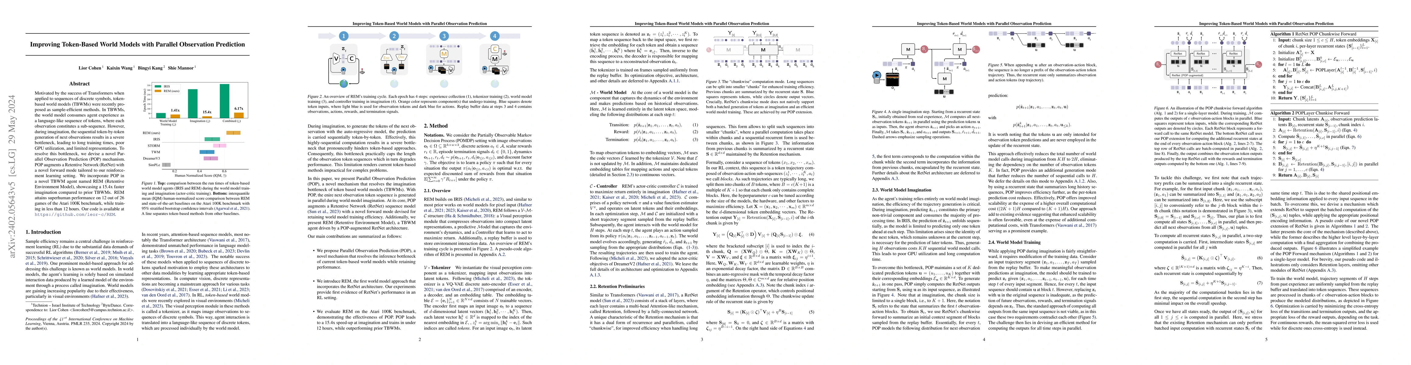 Thumbnail for Improving Token-Based World Models with Parallel Observation Prediction