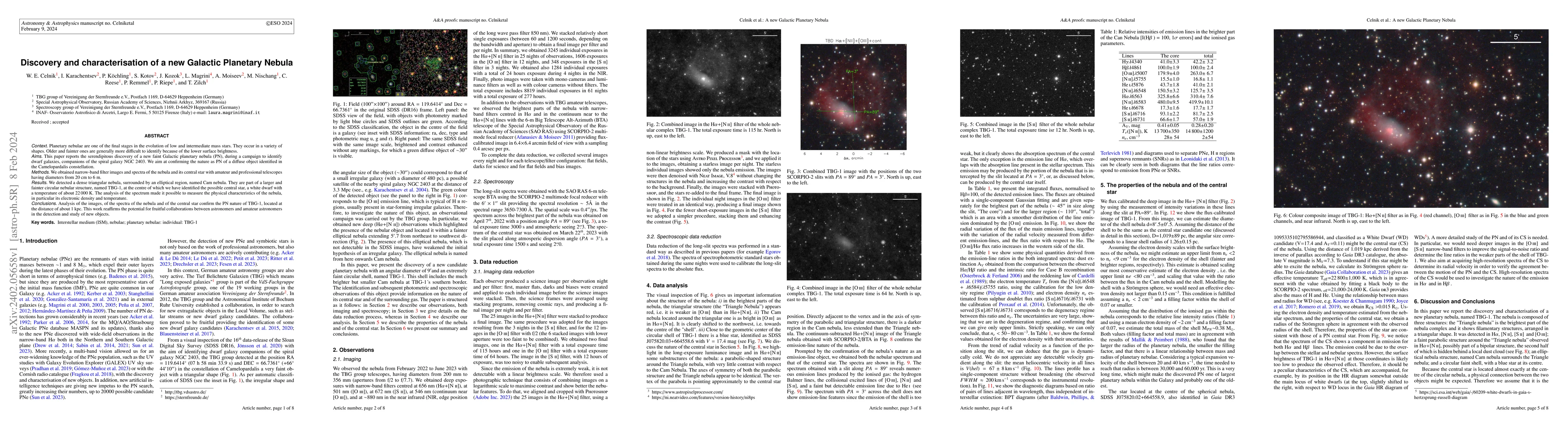 Thumbnail for Discovery and characterisation of a new Galactic Planetary Nebula