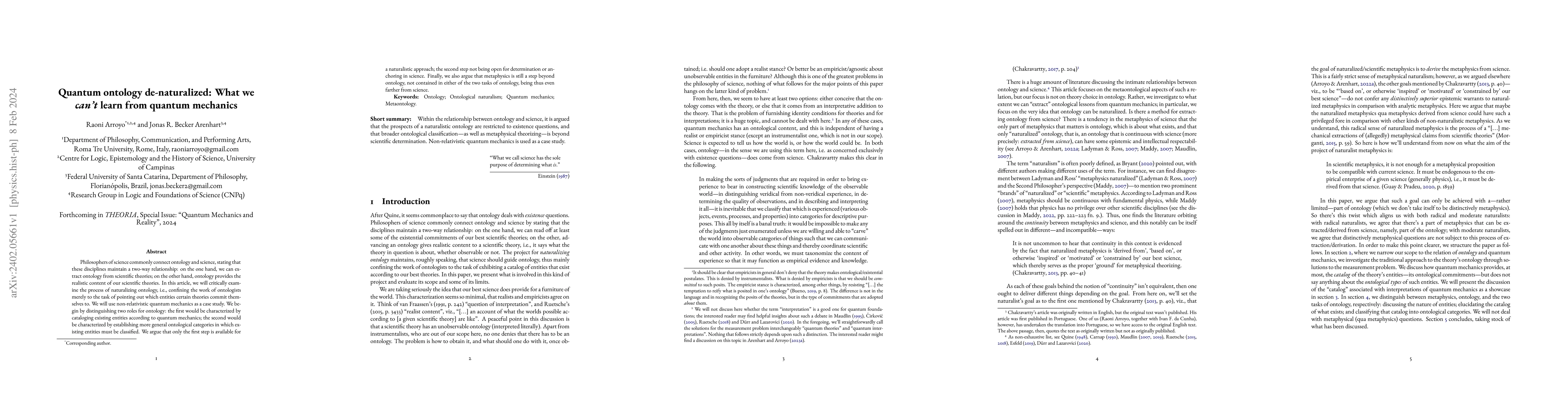 Thumbnail for Quantum ontology de-naturalized: What we can't learn from quantum
  mechanics