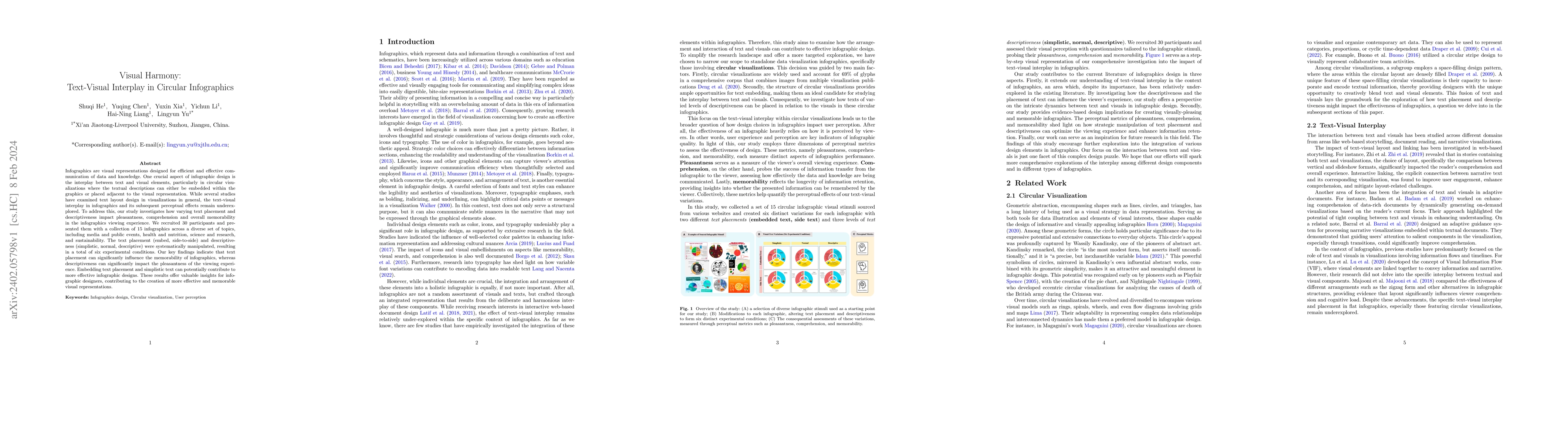 Thumbnail for Visual Harmony: Text-Visual Interplay in Circular Infographics