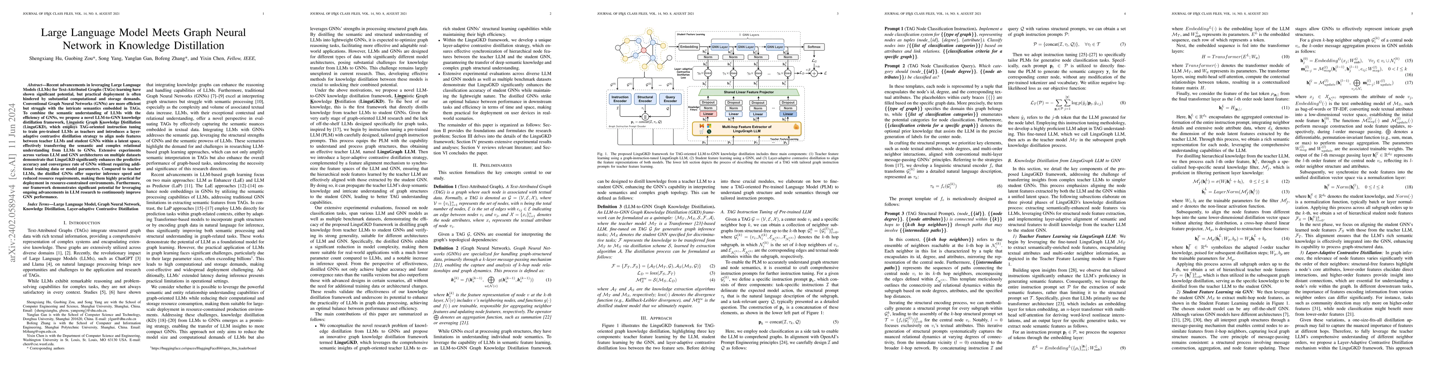 Thumbnail for Large Language Model Meets Graph Neural Network in Knowledge
  Distillation