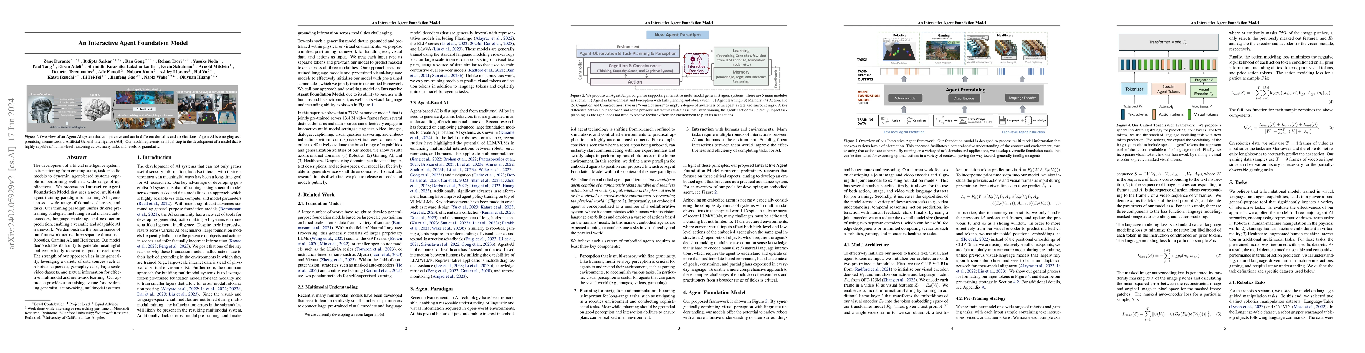Thumbnail for An Interactive Agent Foundation Model