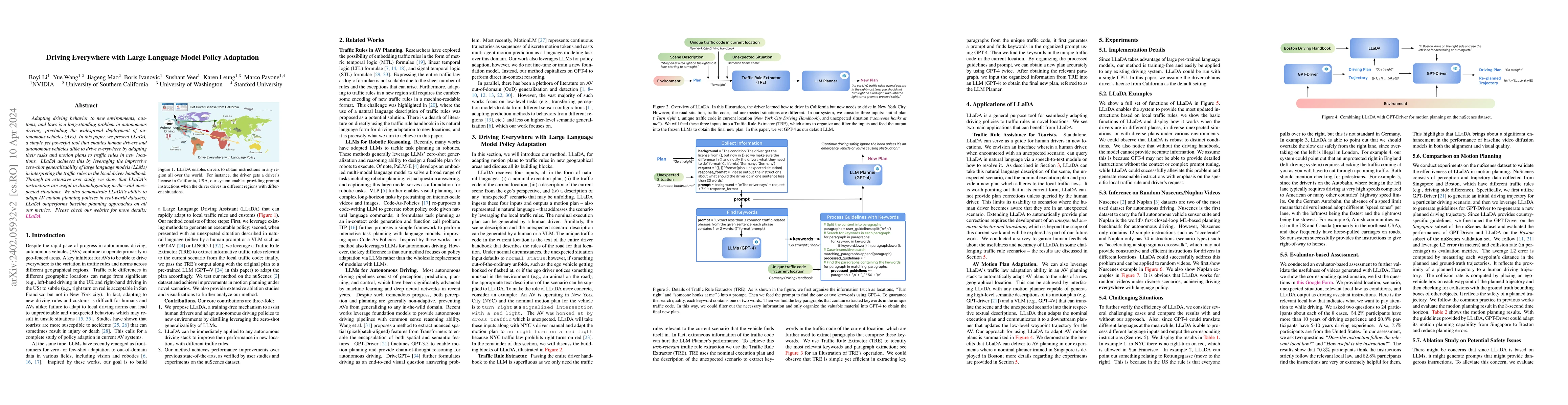 Thumbnail for Driving Everywhere with Large Language Model Policy Adaptation