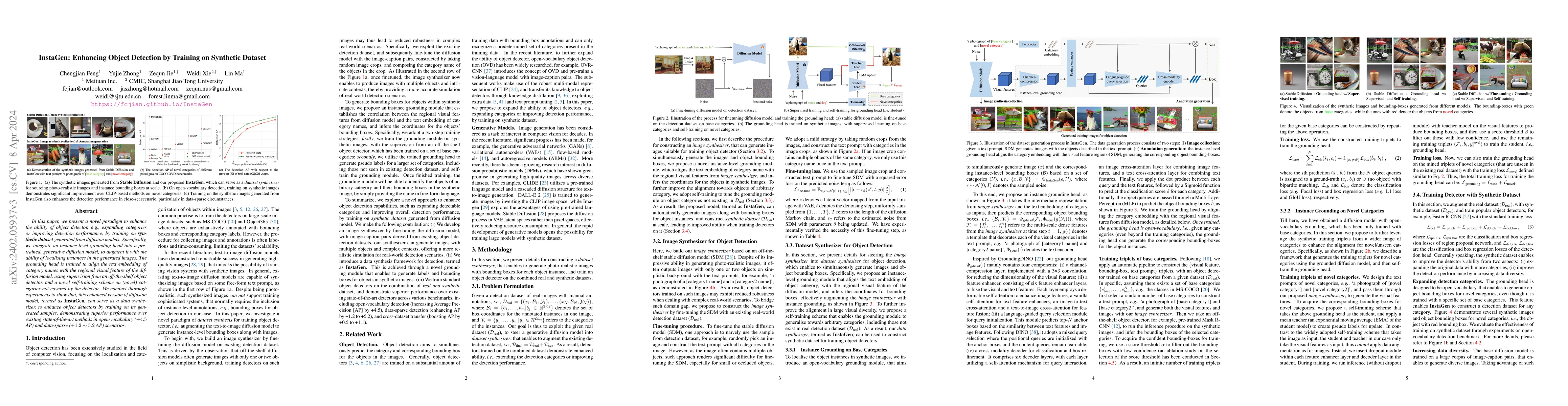 Thumbnail for InstaGen: Enhancing Object Detection by Training on Synthetic Dataset