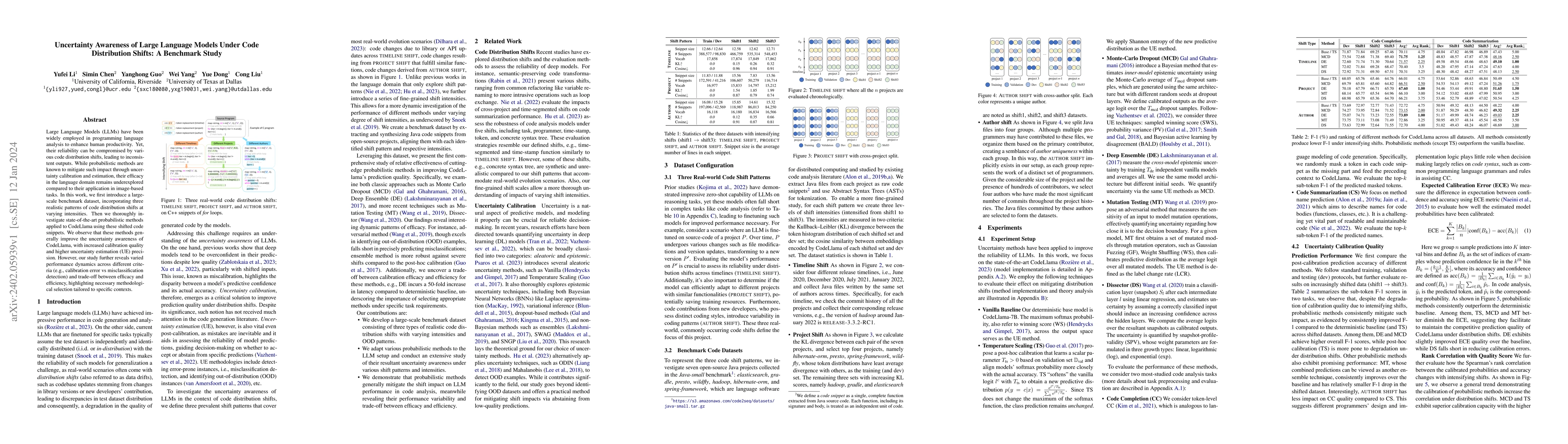 Thumbnail for Uncertainty Awareness of Large Language Models Under Code Distribution
  Shifts: A Benchmark Study
