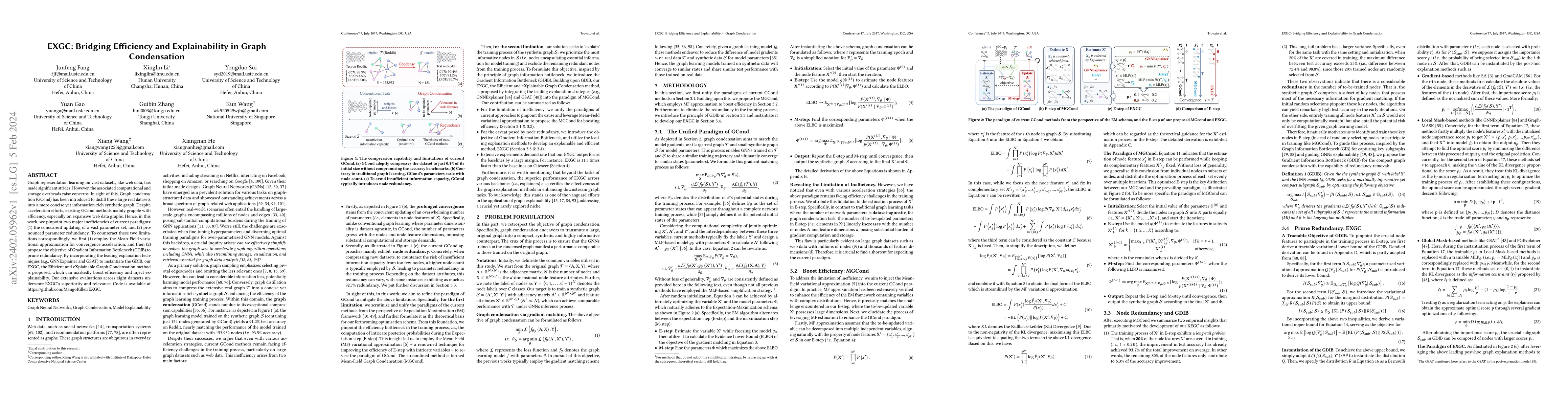 Thumbnail for EXGC: Bridging Efficiency and Explainability in Graph Condensation