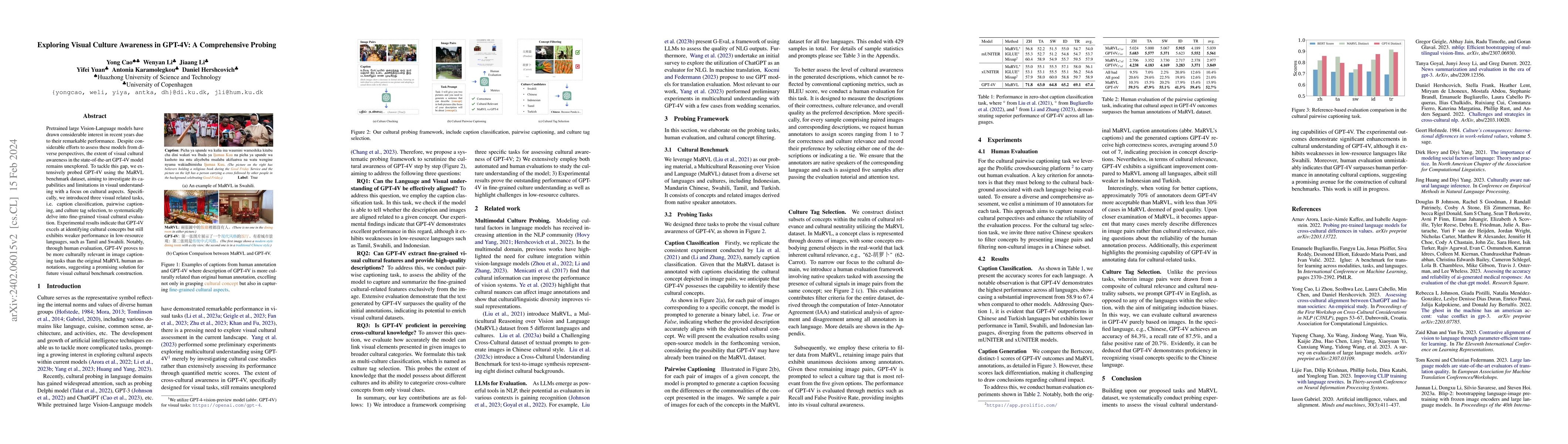 Thumbnail for Exploring Visual Culture Awareness in GPT-4V: A Comprehensive Probing