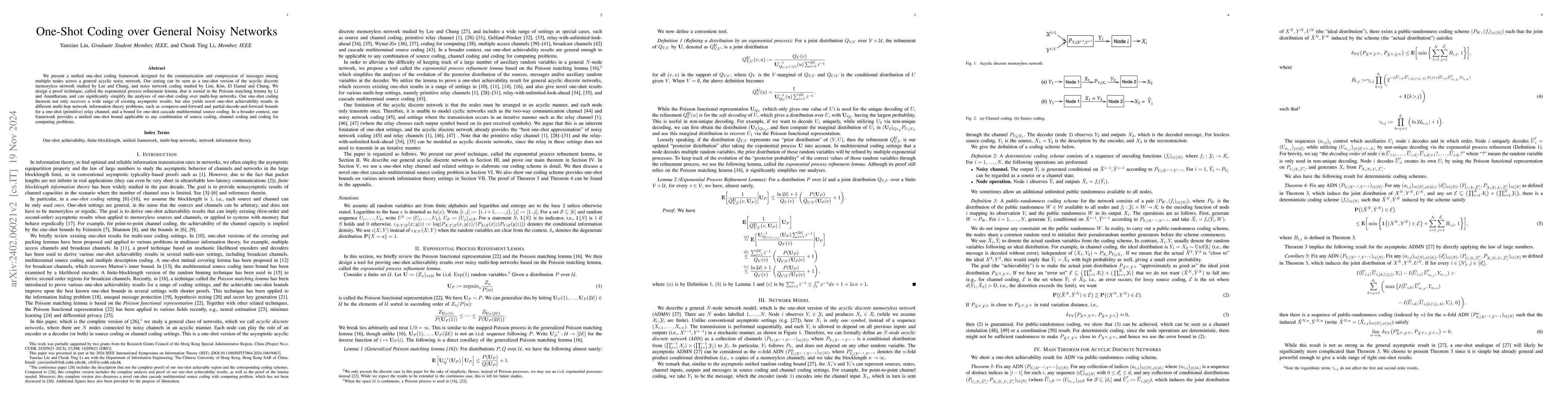 Thumbnail for One-Shot Coding over General Noisy Networks