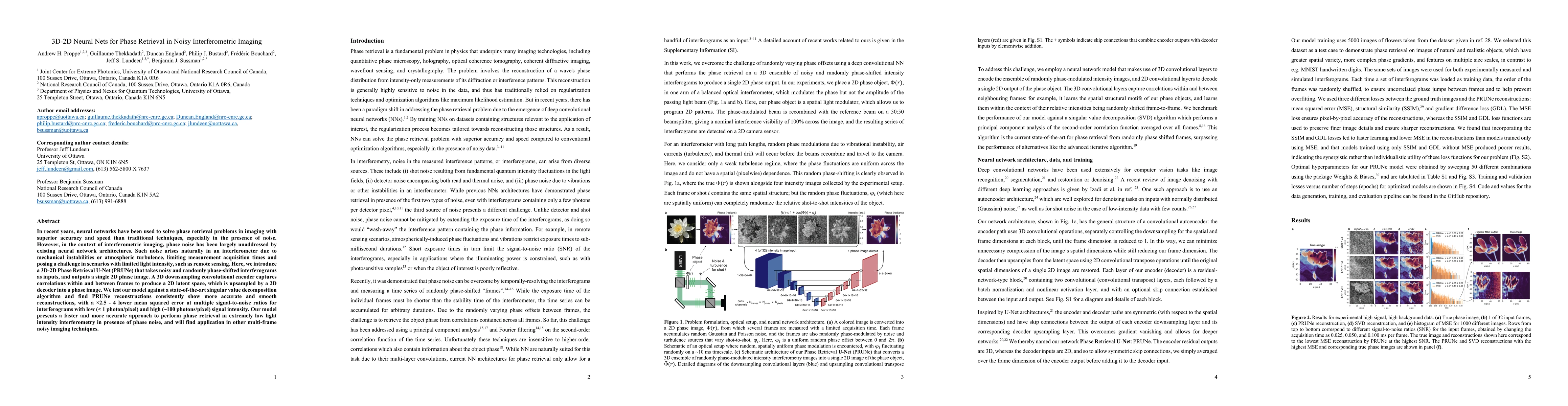 Thumbnail for 3D-2D Neural Nets for Phase Retrieval in Noisy Interferometric Imaging