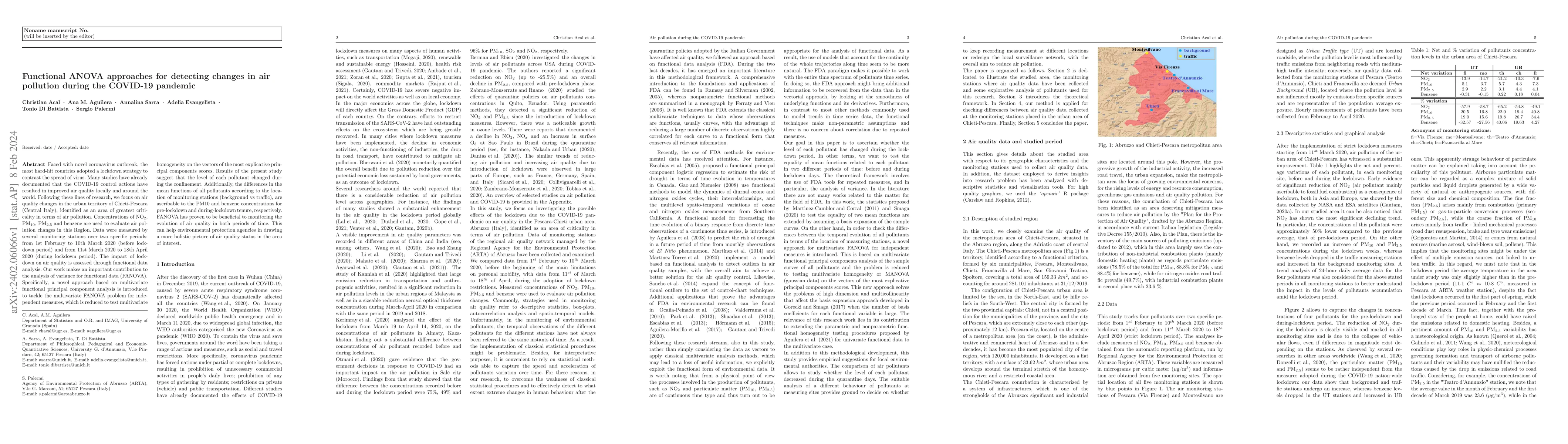 Thumbnail for Functional ANOVA approaches for detecting changes in air pollution
  during the COVID-19 pandemic