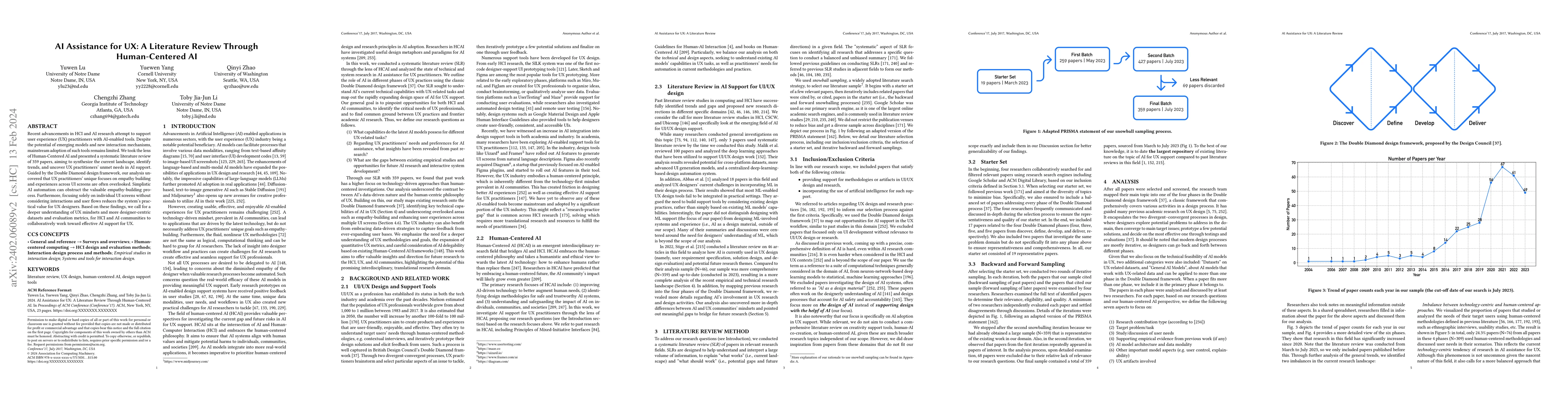 Thumbnail for AI Assistance for UX: A Literature Review Through Human-Centered AI