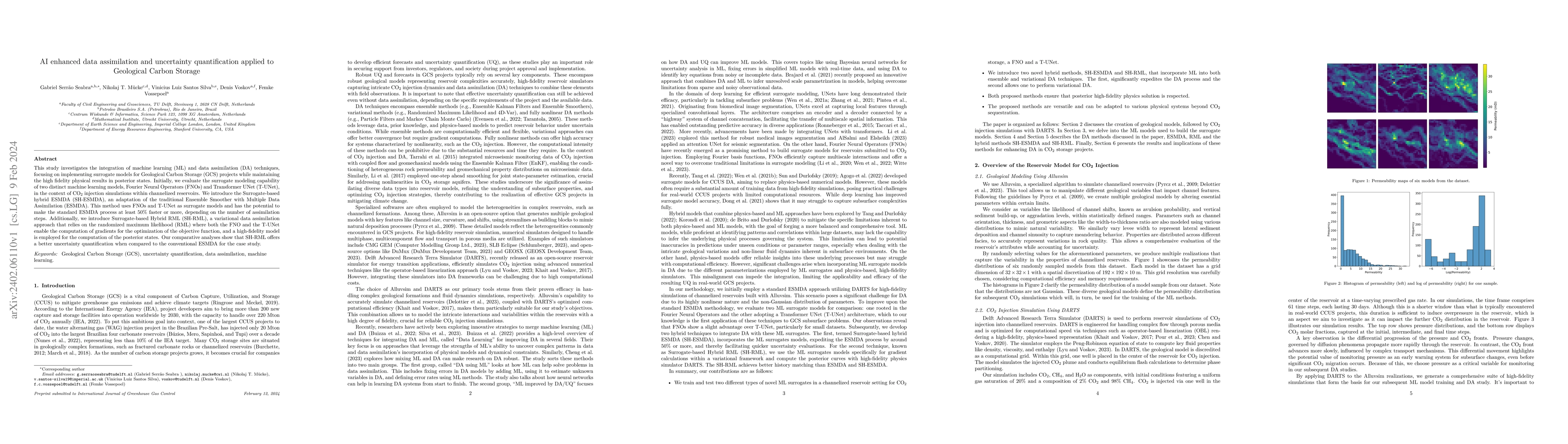 Thumbnail for AI enhanced data assimilation and uncertainty quantification applied to
  Geological Carbon Storage
