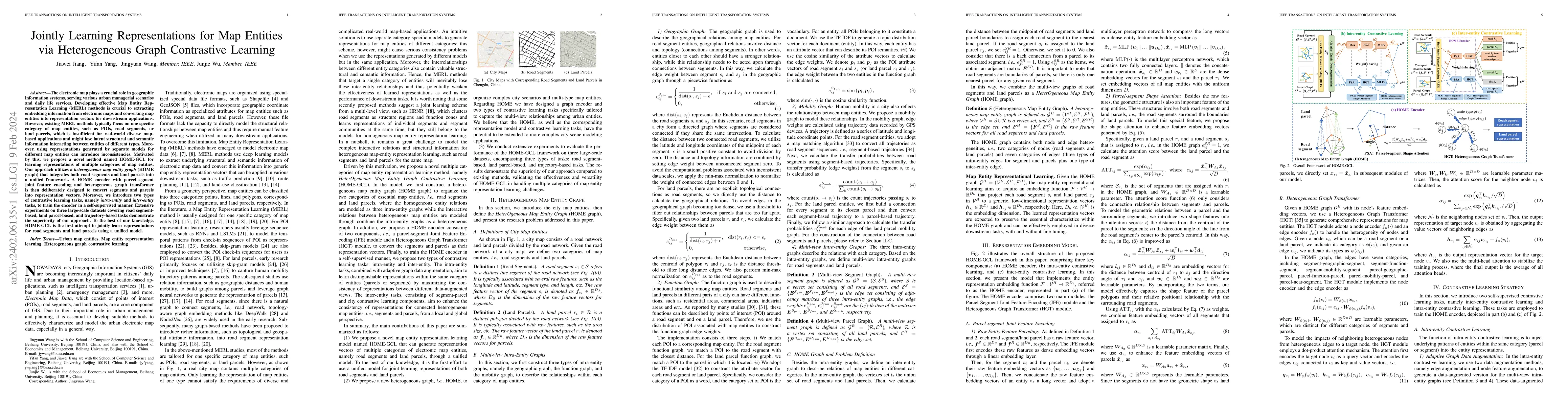 Thumbnail for Jointly Learning Representations for Map Entities via Heterogeneous
  Graph Contrastive Learning