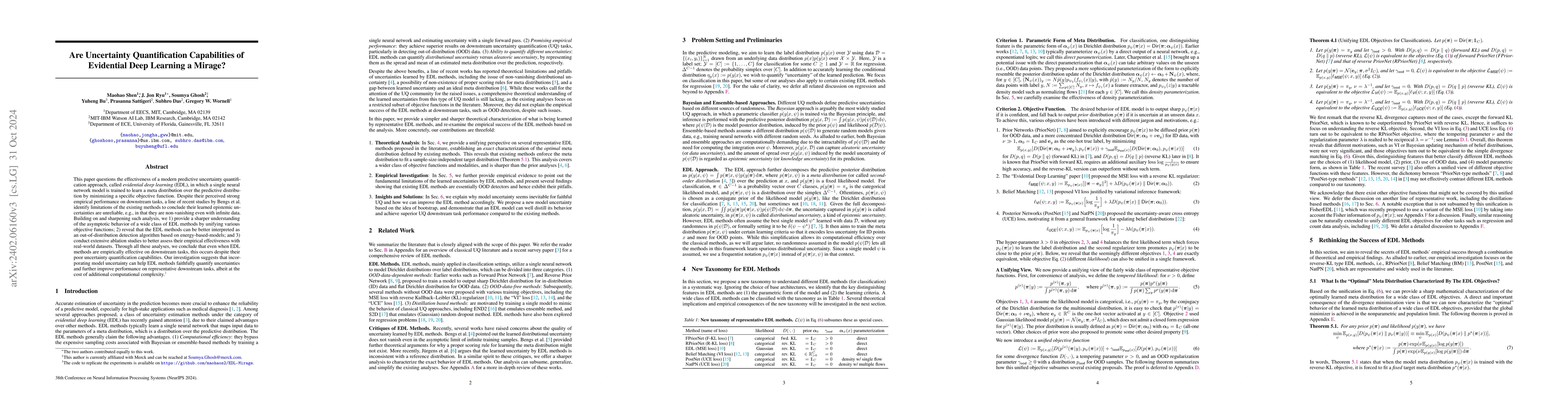 Thumbnail for Are Uncertainty Quantification Capabilities of Evidential Deep Learning
  a Mirage?