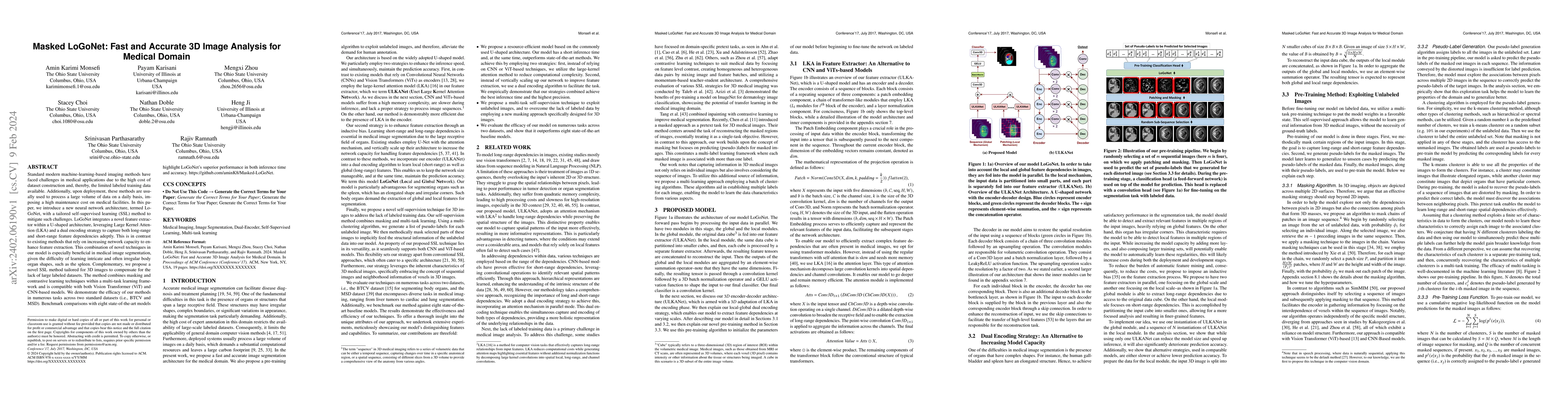Thumbnail for Masked LoGoNet: Fast and Accurate 3D Image Analysis for Medical Domain