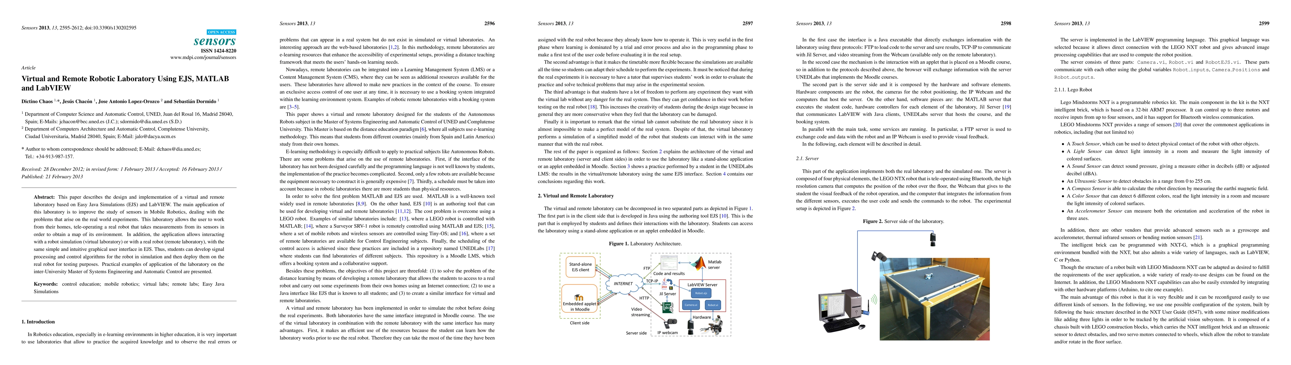 Thumbnail for Virtual and Remote Robotic Laboratory Using EJS, MATLAB and LabVIEW