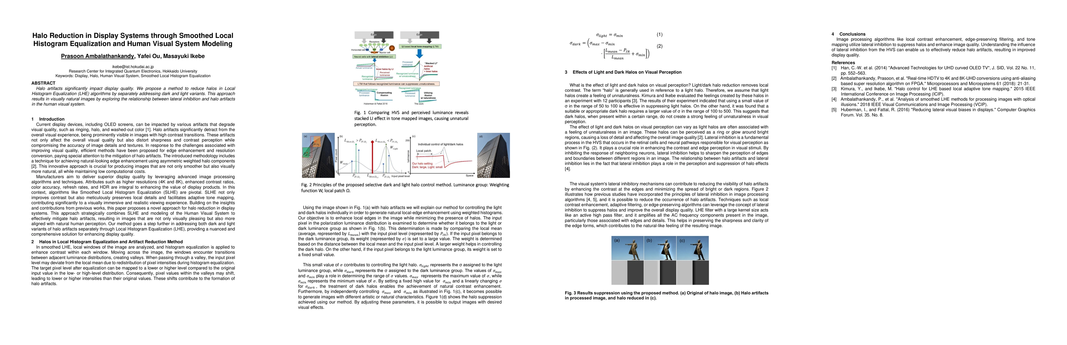 Thumbnail for Halo Reduction in Display Systems through Smoothed Local Histogram
  Equalization and Human Visual System Modeling