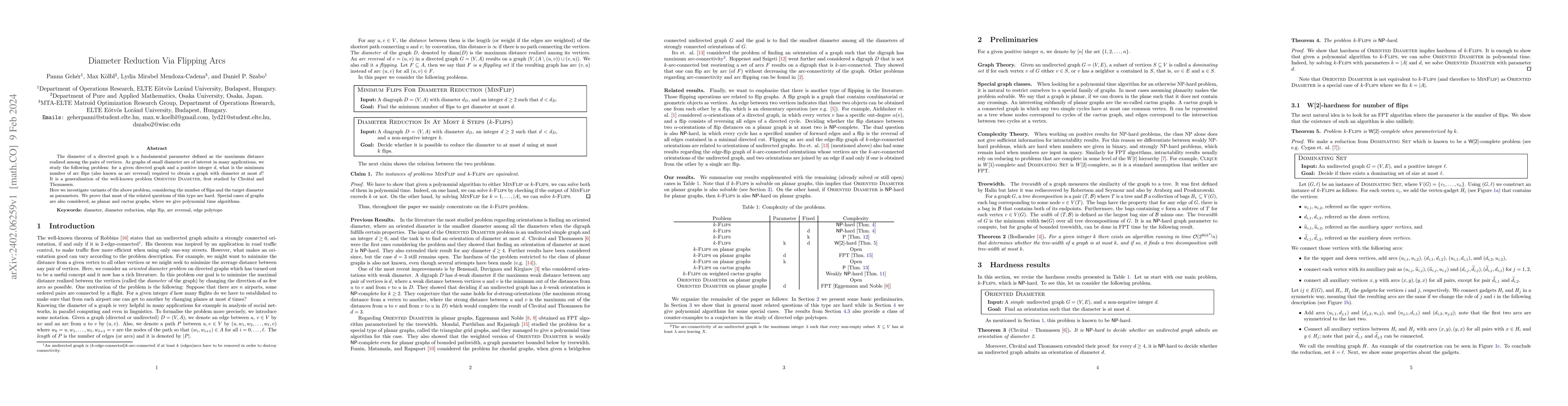 Thumbnail for Diameter Reduction Via Flipping Arcs