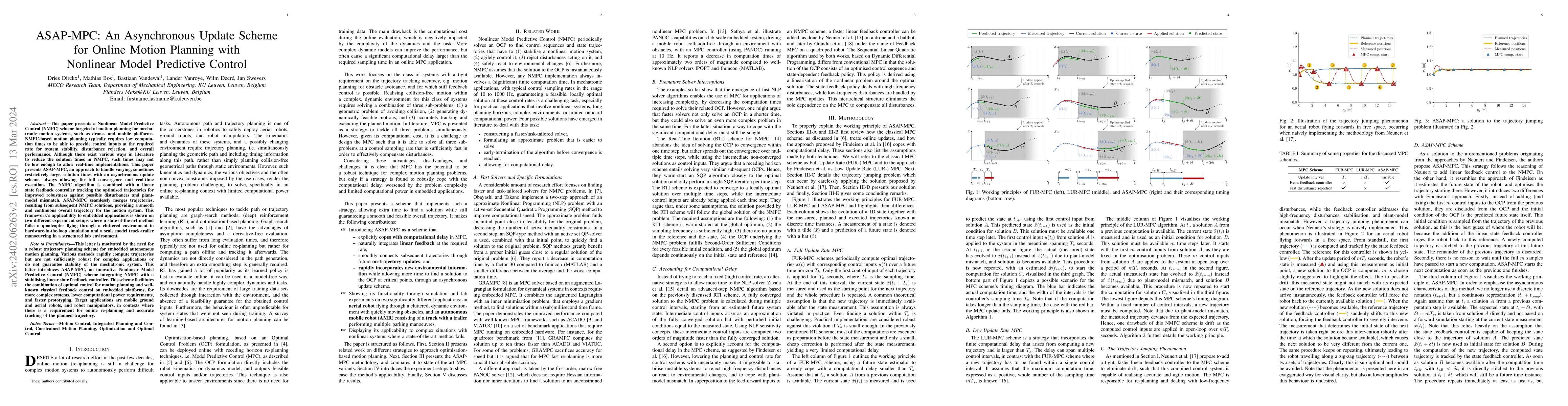 Thumbnail for ASAP-MPC: An Asynchronous Update Scheme for Online Motion Planning with
  Nonlinear Model Predictive Control