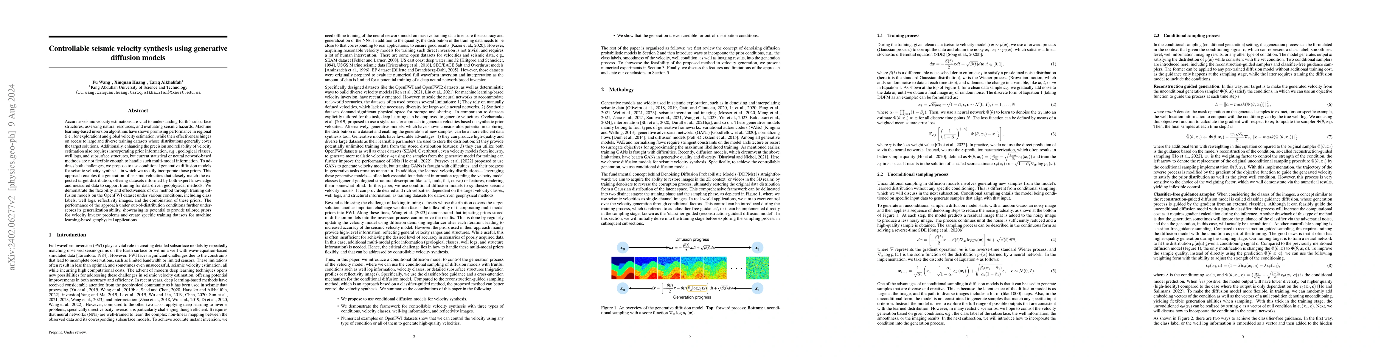 Thumbnail for Controllable seismic velocity synthesis using generative diffusion
  models