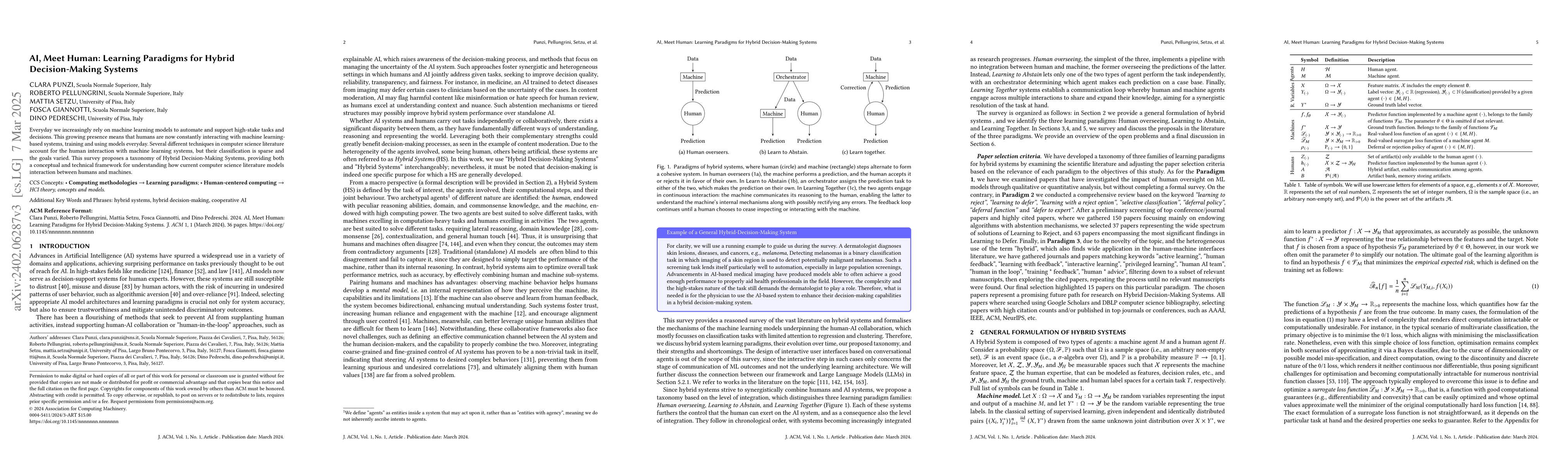 Thumbnail for AI, Meet Human: Learning Paradigms for Hybrid Decision Making Systems