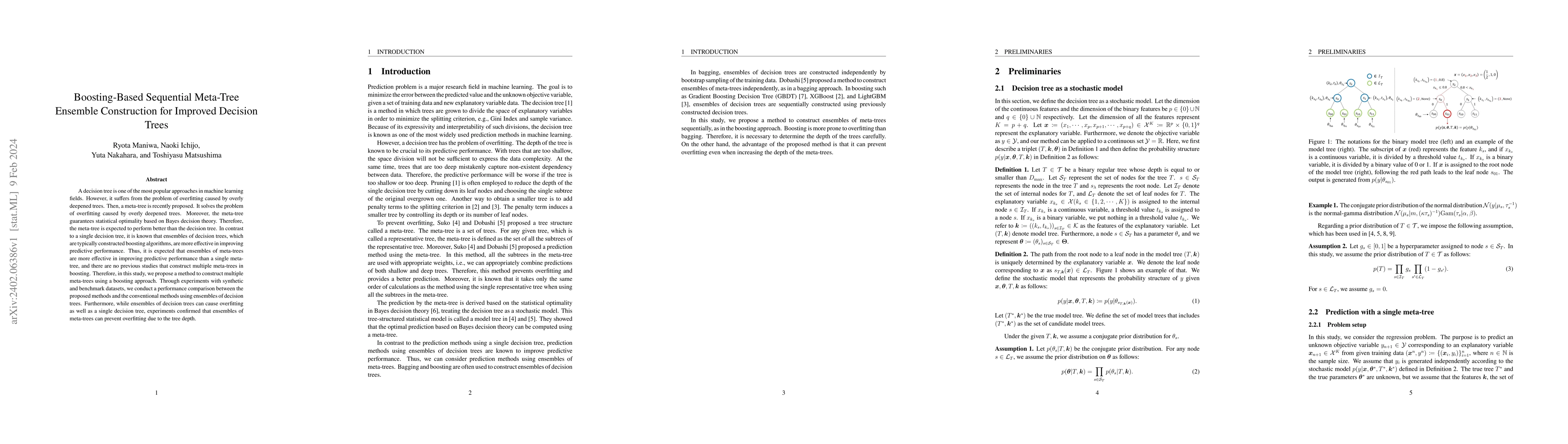 Thumbnail for Boosting-Based Sequential Meta-Tree Ensemble Construction for Improved
  Decision Trees