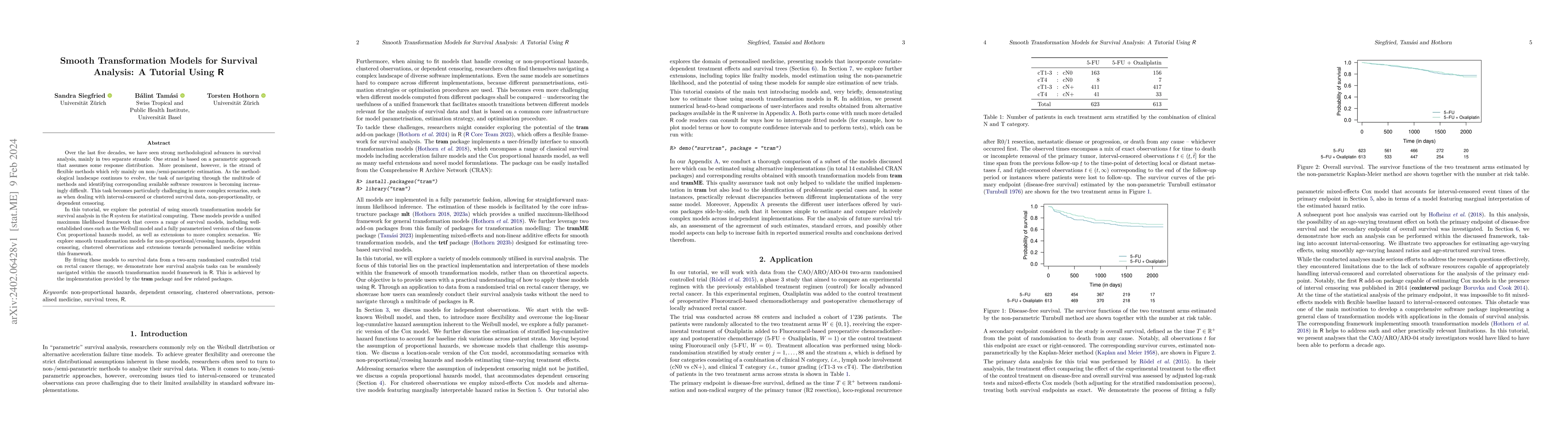 Thumbnail for Smooth Transformation Models for Survival Analysis: A Tutorial Using R