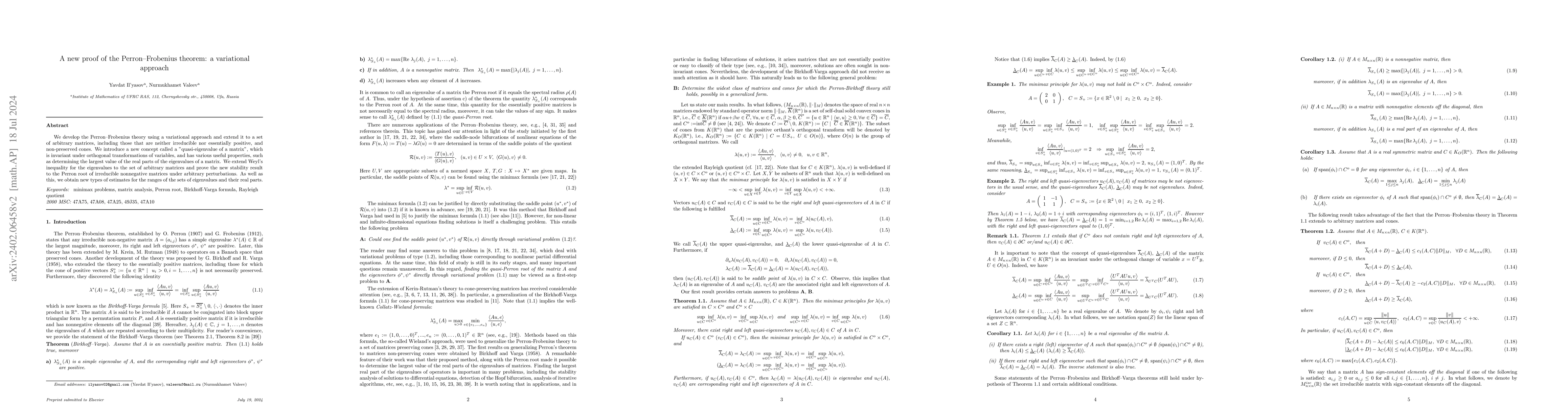 Thumbnail for A new proof of the Perron-Frobeniuos theorem, a variational approach