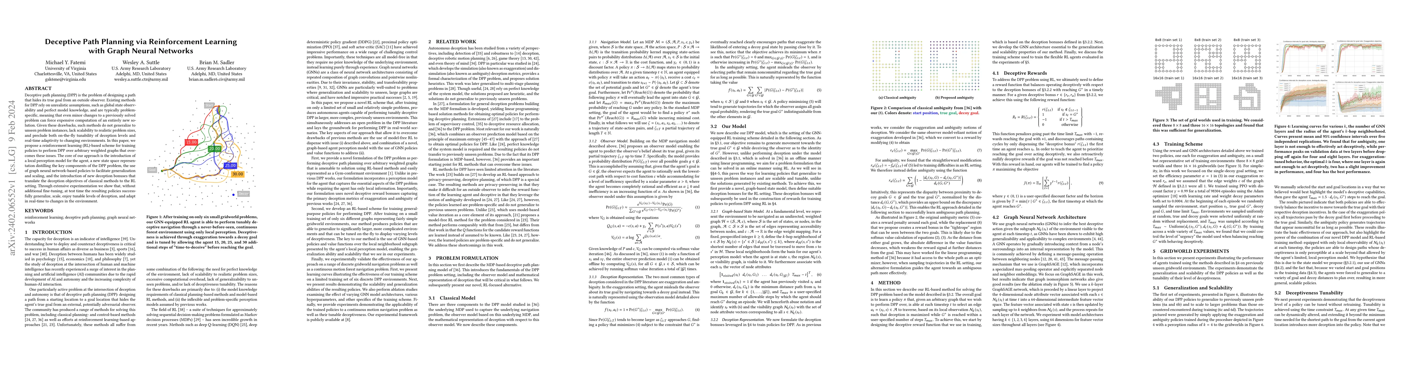 Thumbnail for Deceptive Path Planning via Reinforcement Learning with Graph Neural
  Networks