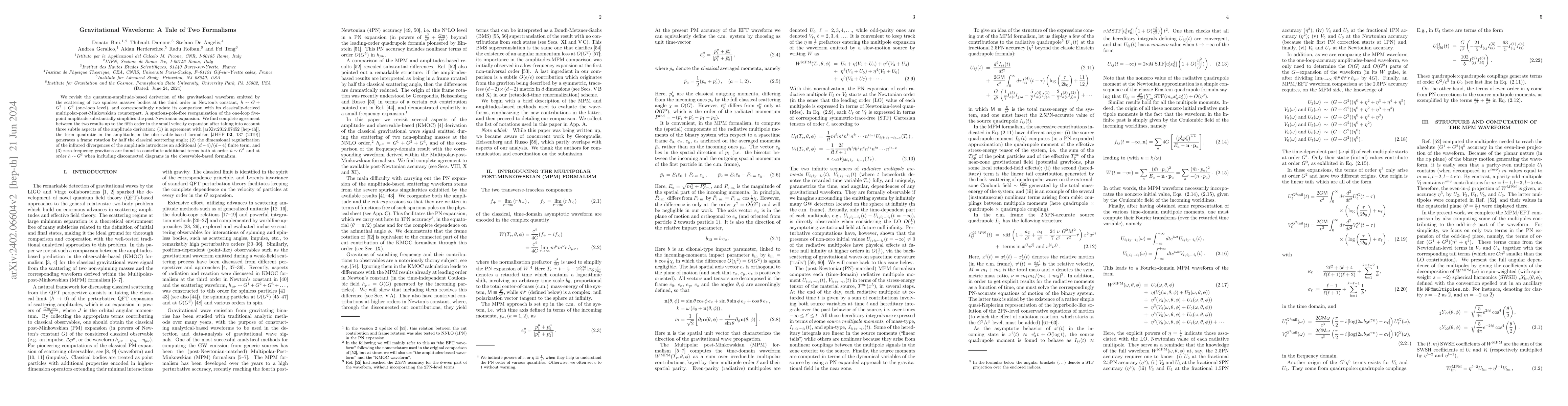 Thumbnail for Gravitational Waveform: A Tale of Two Formalisms
