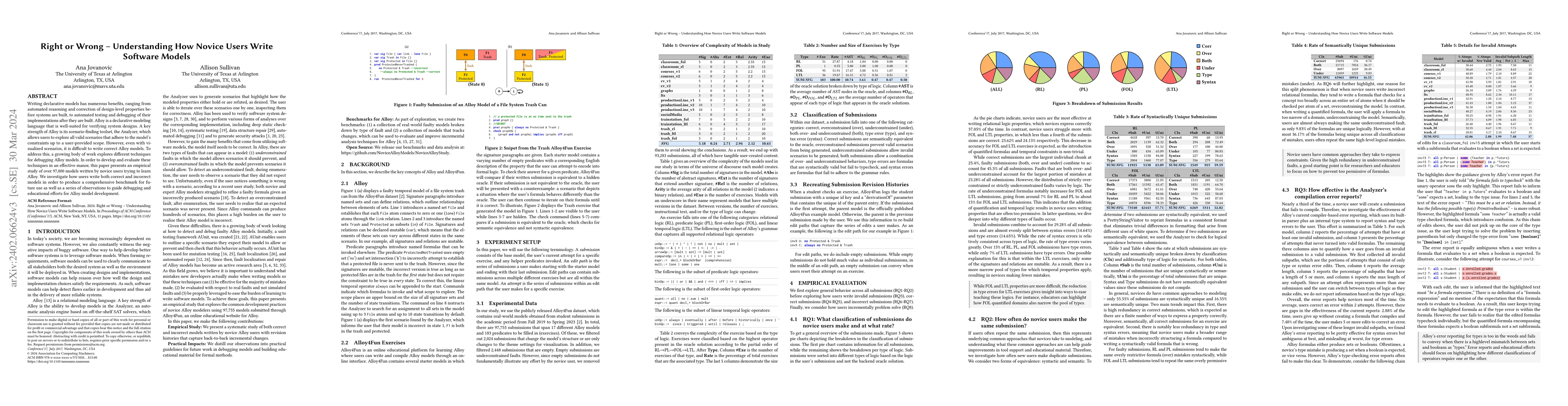 Thumbnail for Right or Wrong -- Understanding How Novice Users Write Software Models