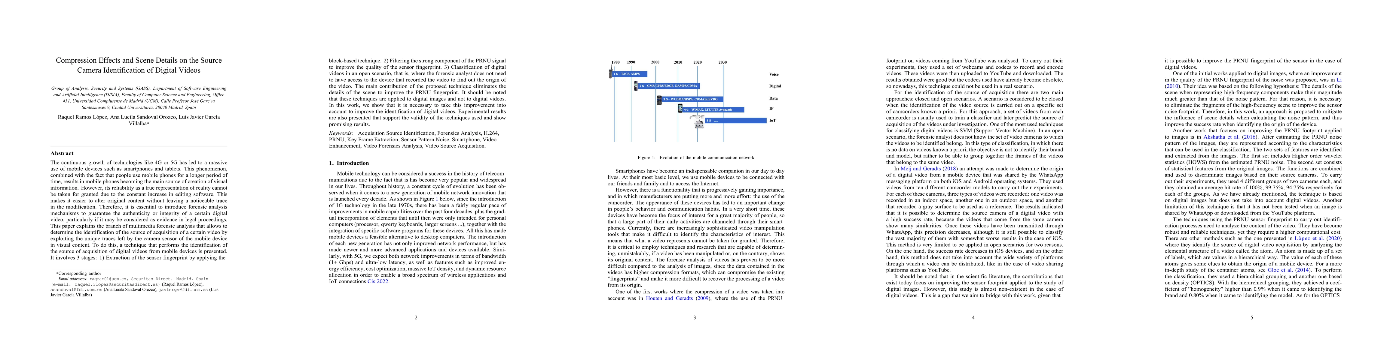 Thumbnail for Compression effects and scene details on the source camera
  identification of digital videos