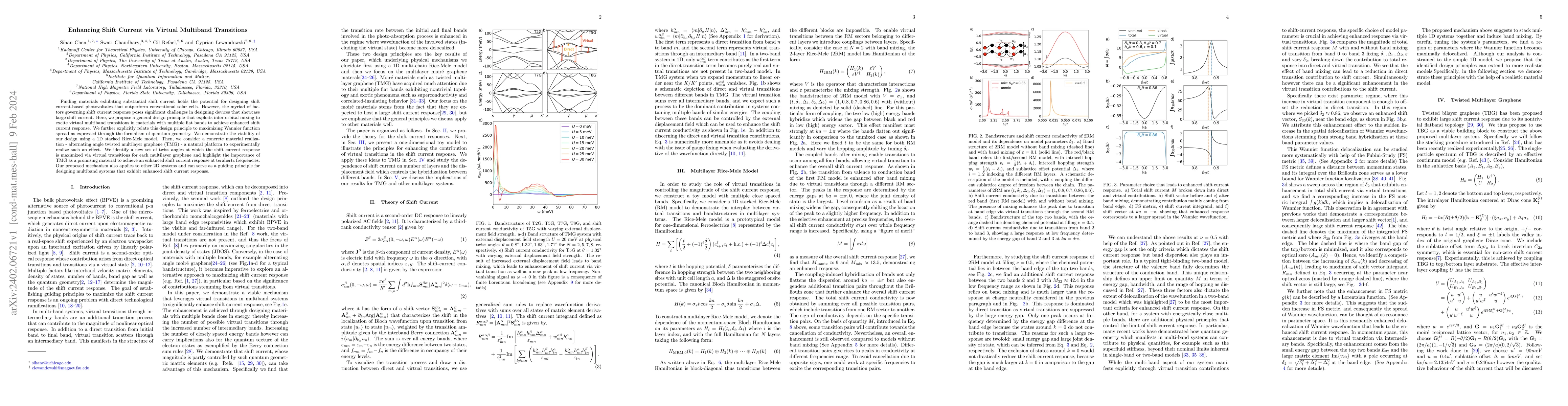 Thumbnail for Enhancing Shift Current via Virtual Multiband Transitions