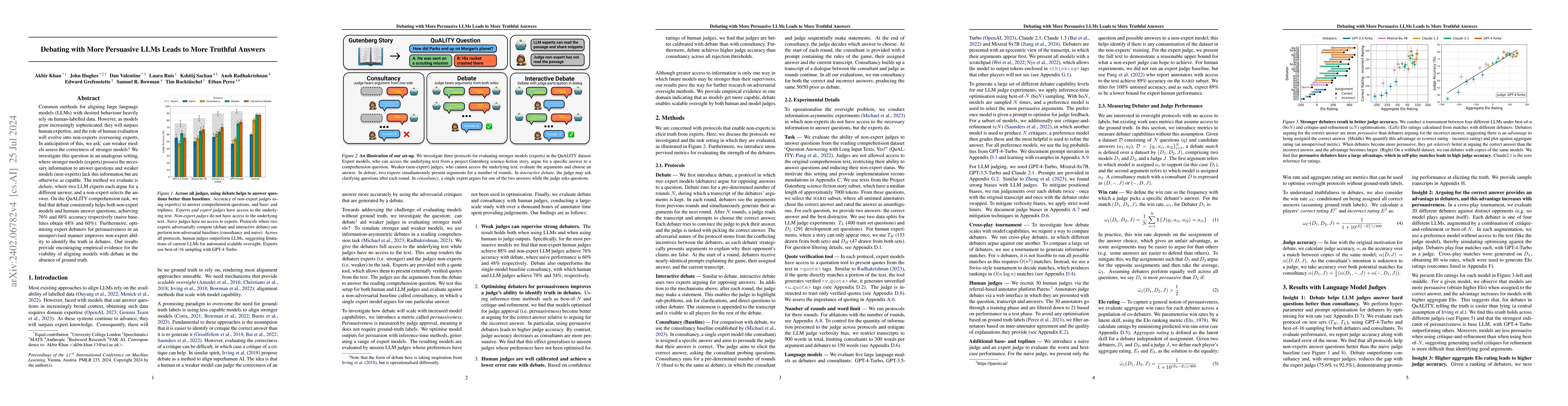 Thumbnail for Debating with More Persuasive LLMs Leads to More Truthful Answers