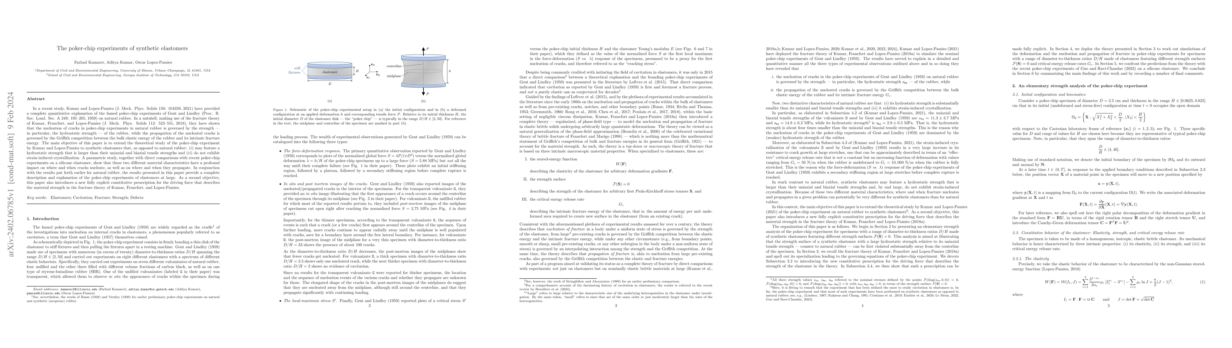 Thumbnail for The poker-chip experiments of synthetic elastomers