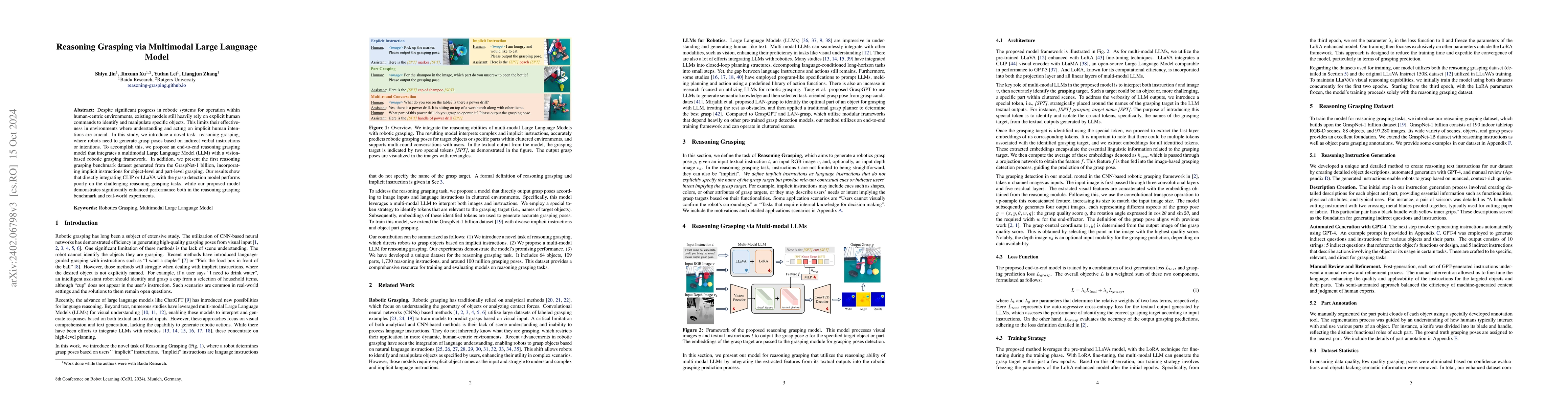 Thumbnail for Reasoning Grasping via Multimodal Large Language Model