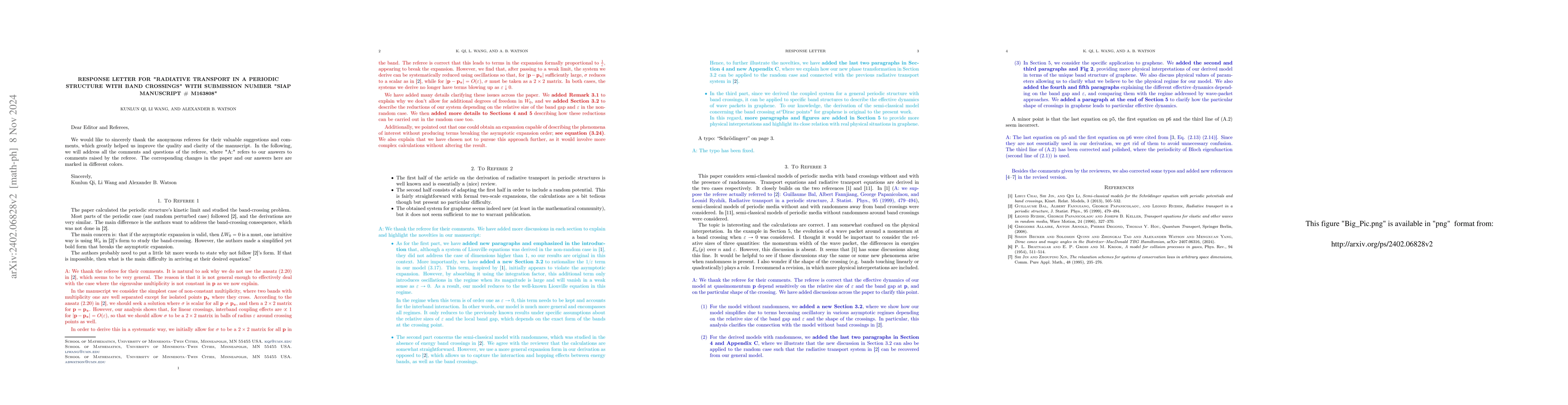 Thumbnail for Radiative transport in a periodic structure with band crossings