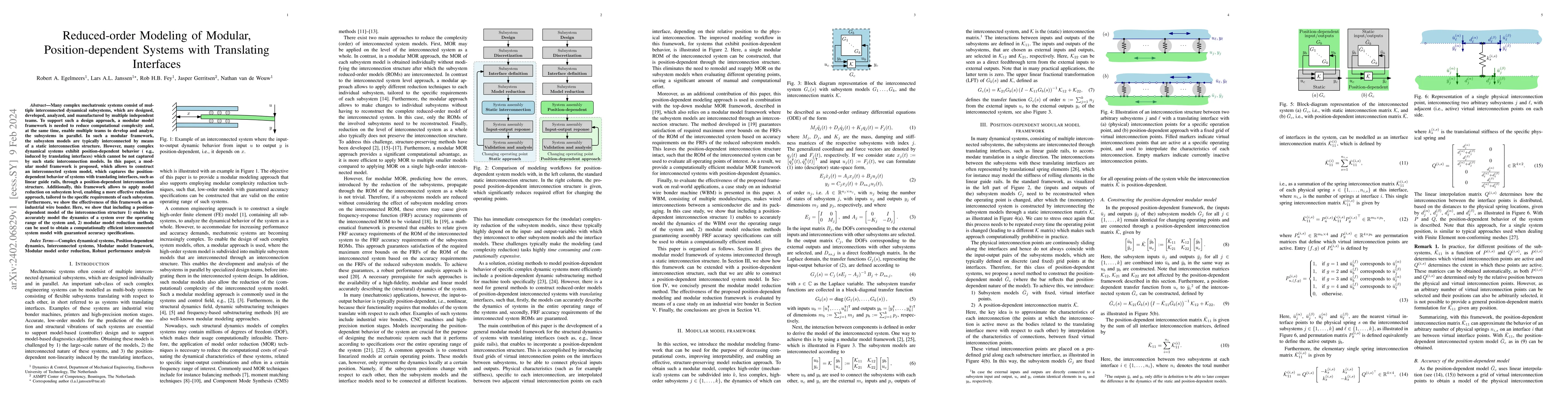 Thumbnail for Reduced-order Modeling of Modular, Position-dependent Systems with
  Translating Interfaces
