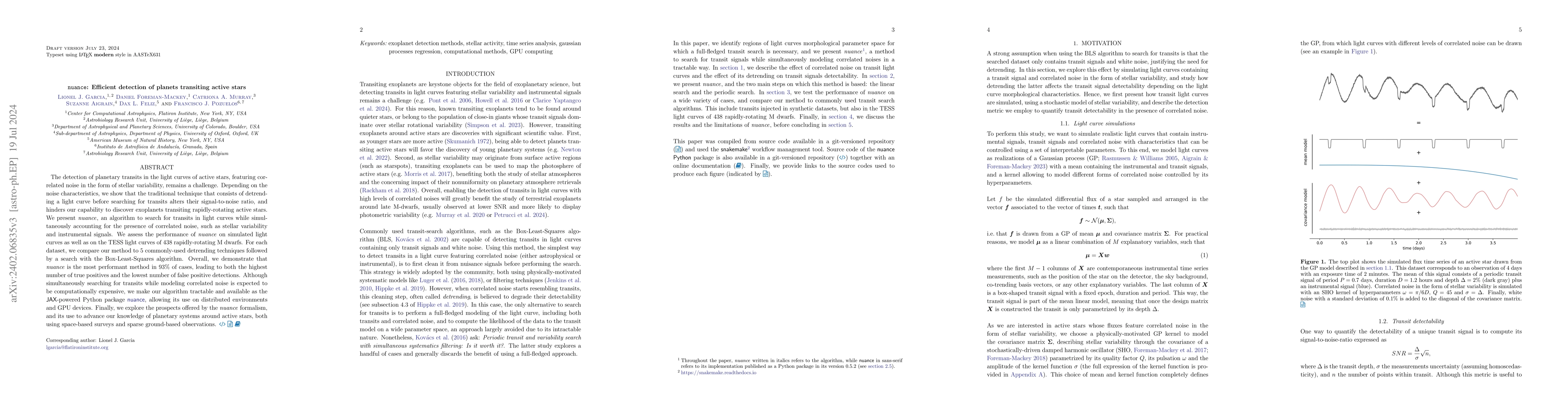 Thumbnail for nuance: Efficient detection of planets transiting active stars