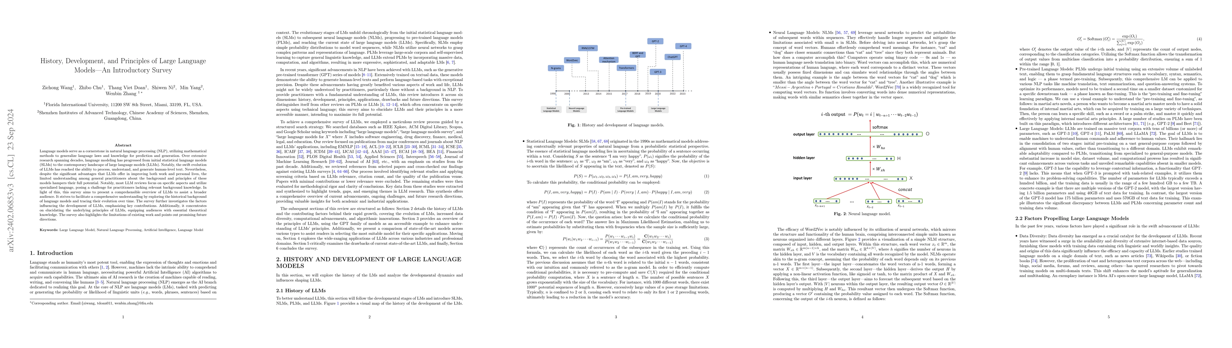 Thumbnail for History, Development, and Principles of Large Language Models-An
  Introductory Survey