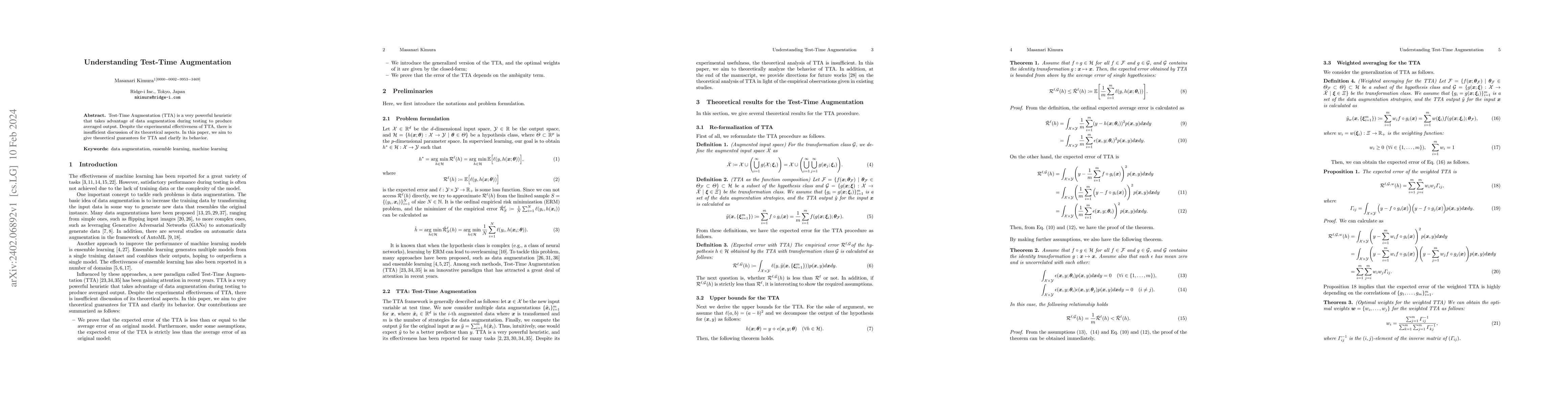 Thumbnail for Understanding Test-Time Augmentation