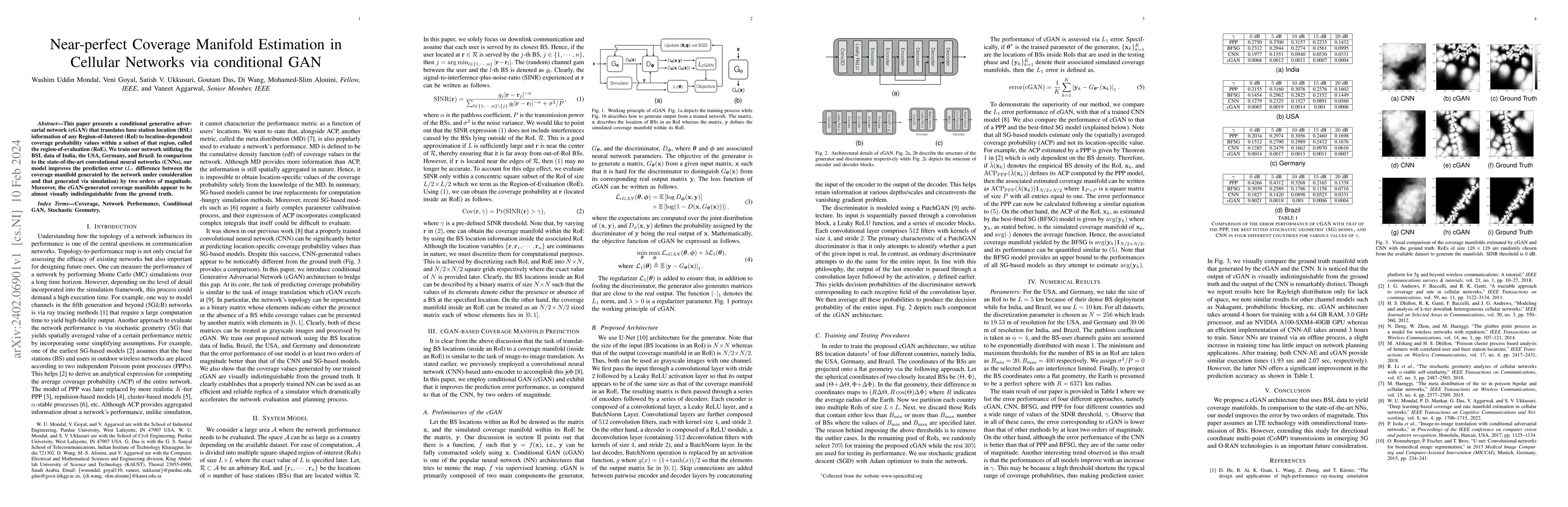 Thumbnail for Near-perfect Coverage Manifold Estimation in Cellular Networks via
  conditional GAN