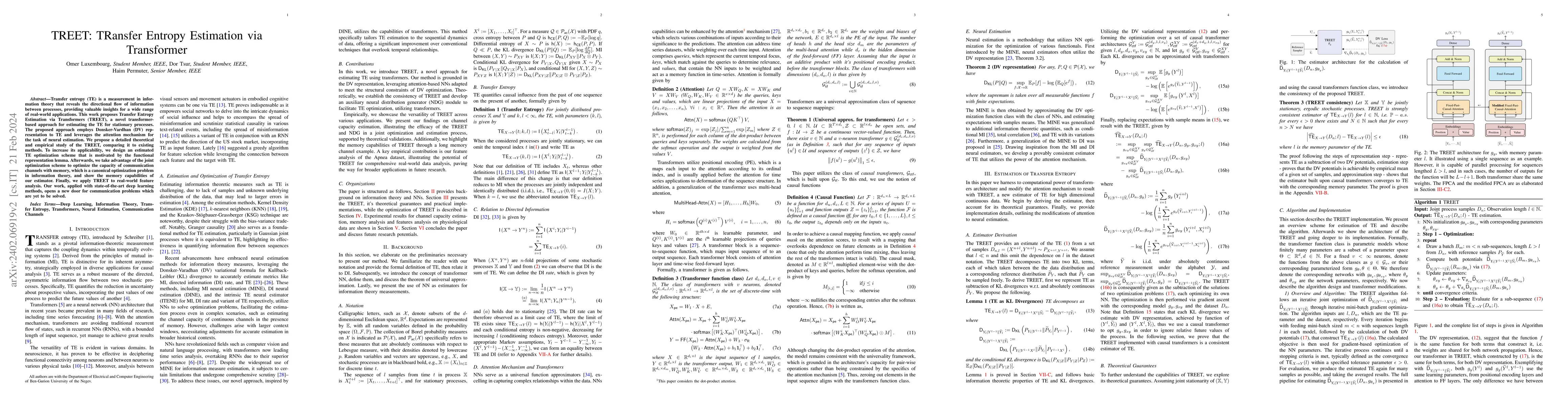 Thumbnail for TREET: TRansfer Entropy Estimation via Transformer