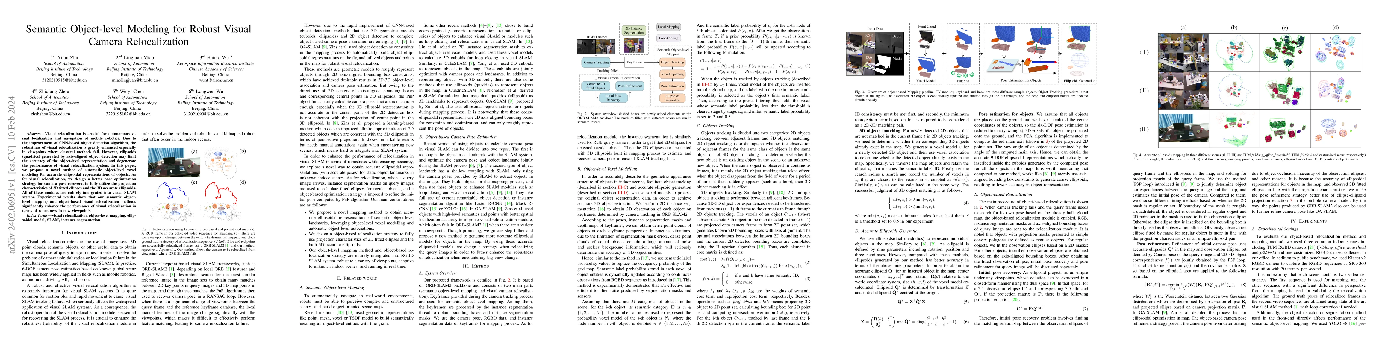 Thumbnail for Semantic Object-level Modeling for Robust Visual Camera Relocalization
