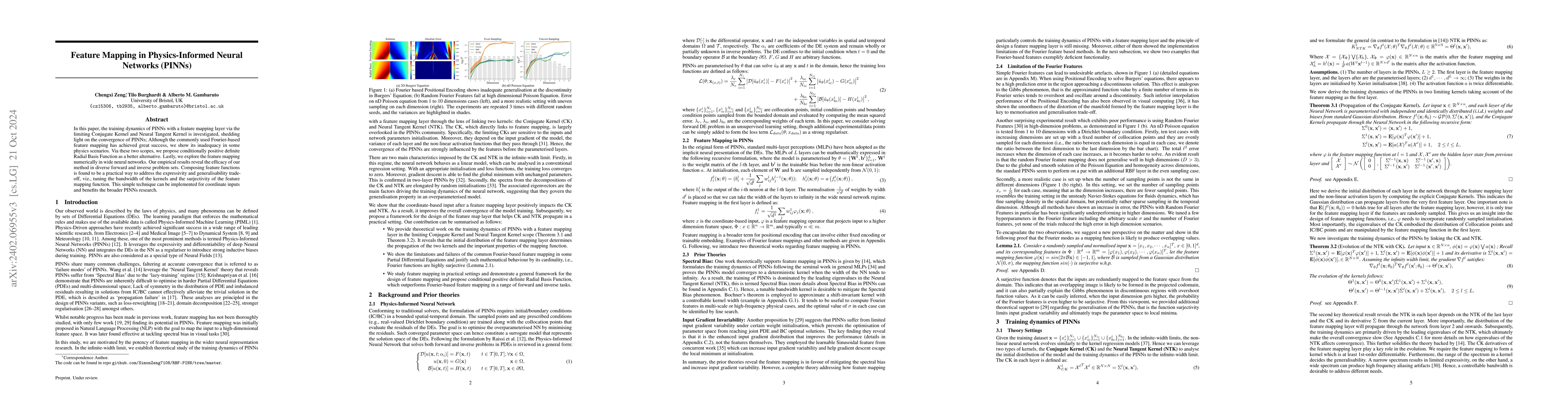 Thumbnail for Feature Mapping in Physics-Informed Neural Networks (PINNs)